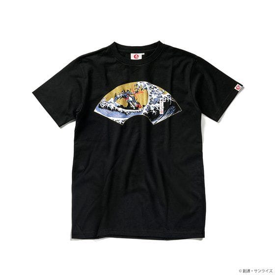 STRICT-G JAPAN 『機動戦士ガンダム』 Tシャツ 浪裏ガンダム扇柄