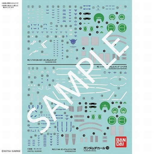 ガンダムデカール No.106 1/144 RG ガンダムエクシア用 「機動戦士ガンダム00(ダブルオー)」