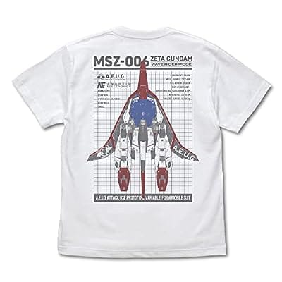 機動戦士Zガンダム 描き下ろし ウェイブライダー Tシャツ/WHITE-M