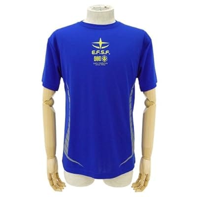 機動戦士ガンダム 地球連邦軍ドライTシャツ COBALT BLUE S