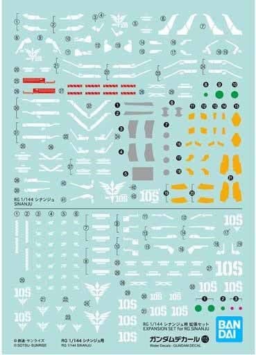 ガンダムデカールNo.115 RG 1/144 シナンジュ用