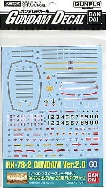 ガンダムデカール No.60 MG ガンダム Ver.2.0 リアルタイプカラー用