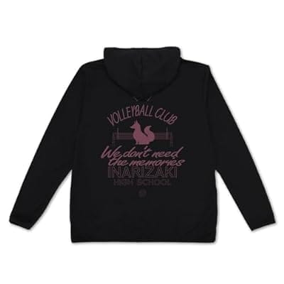 ハイキュー!! 稲荷崎高校バレーボール部 薄手ドライパーカー/BLACK-L