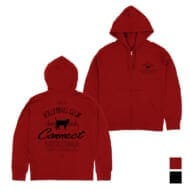 ハイキュー!! 音駒高校バレーボール部 ジップパーカー/RED-XL>