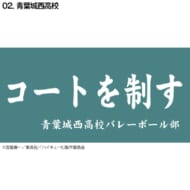 ハイキュー!! 横断幕ハンドタオルハーフ 青葉城西(再販)