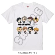 ハイキュー!! みんなmochocho化大作戦! 第2弾 Tシャツ M-SA 集合 ホワイト Lサイズ>