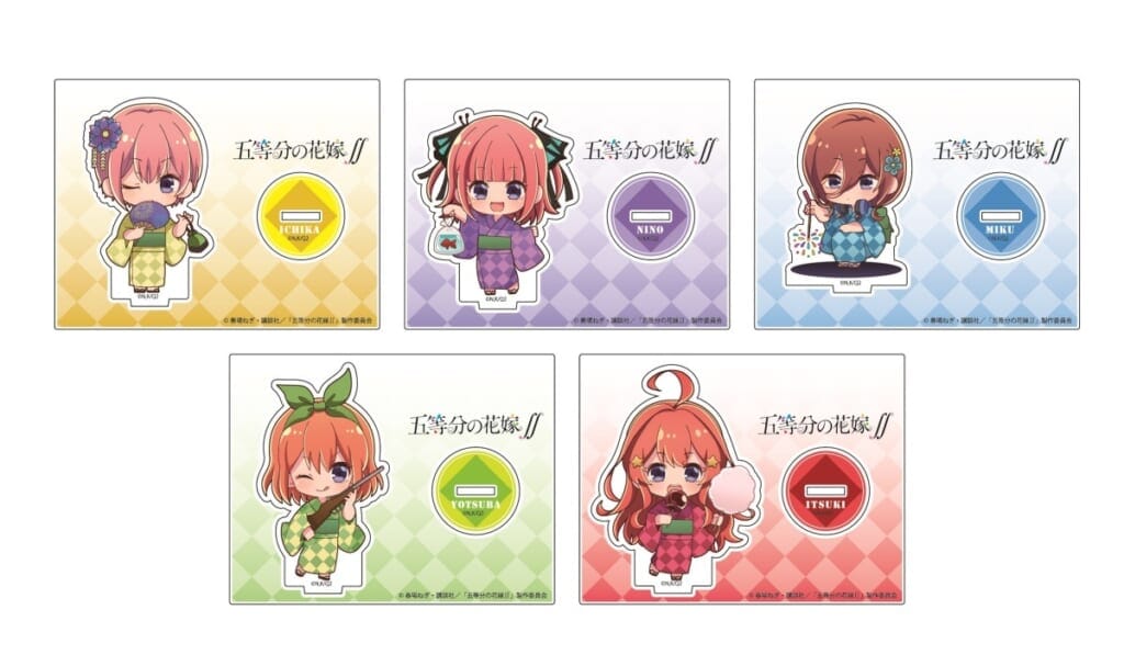 五等分の花嫁  ミニキャラアクリルスタンド コンプリートBOX グッズ