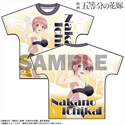 五等分の花嫁 中野一花(水着Ver.) フルグラフィックTシャツ イエロー Lサイズ