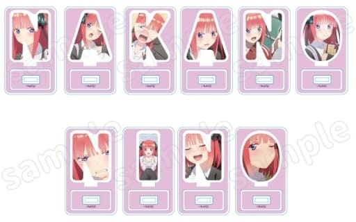 五等分の花嫁  ネームロゴアクリルスタンド 二乃 10個入りセット