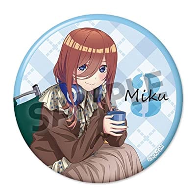 五等分の花嫁 描き下ろし76mm缶バッジ 中野三玖 キャンプ ver.(2022年10月出荷分)