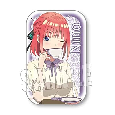 五等分の花嫁 スクエア缶バッジ 中野 二乃 ティーブレイクver.