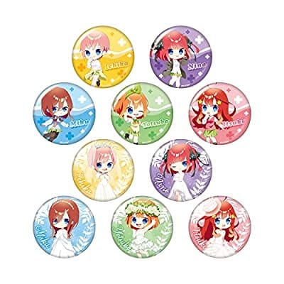 五等分の花嫁 トレーディングキラキラ缶バッジ 10個入りBOX