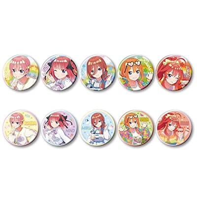 五等分の花嫁 缶バッジコレクション (Pastel Desserts) 【1BOX 10パック入り】