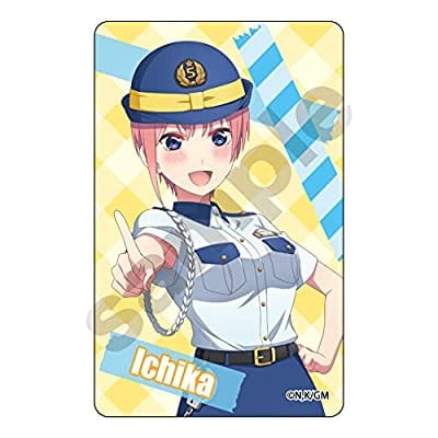 五等分の花嫁 Police style ICカードステッカー 中野一花