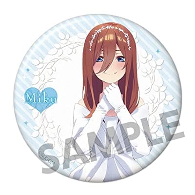 五等分の花嫁 76mm缶バッジ 中野三玖 ウェディングドレス ver.