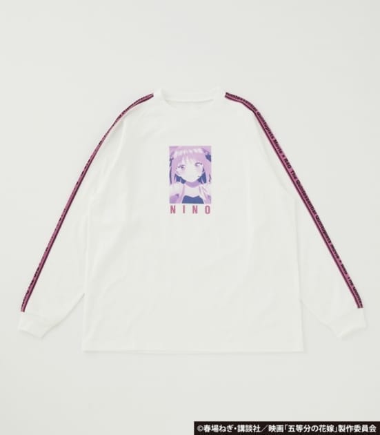 五等分の花嫁 アームロングTシャツ 中野二乃 PUR L