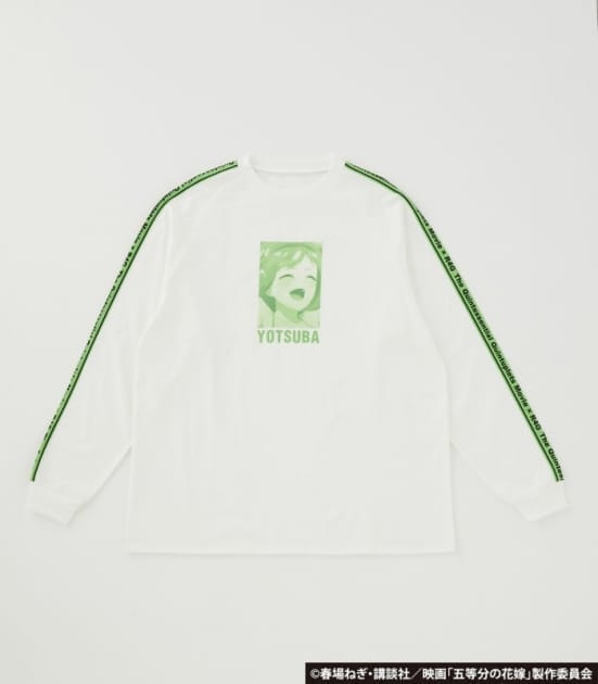 五等分の花嫁 アームロングTシャツ 中野四葉 GRN L