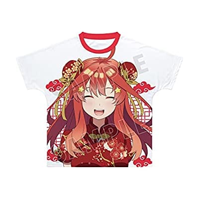 五等分の花嫁 描き下ろしイラスト 中野五月 チャイナドレスver. フルグラフィックTシャツ ユニセックス XL