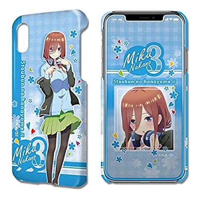 五等分の花嫁  デザジャケット iPhone X/XS ケース&保護シート デザイン03(中野三玖)