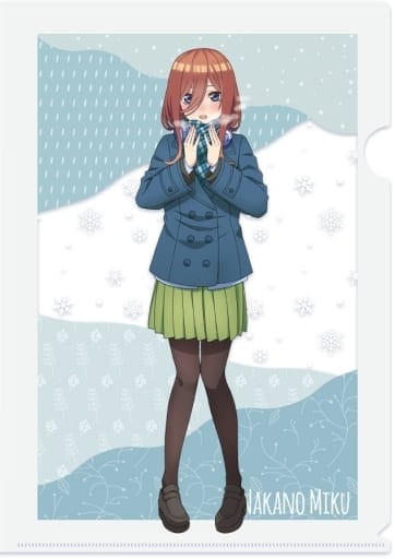 五等分の花嫁 クリアファイル Ver. Winter snow 03 中野三玖