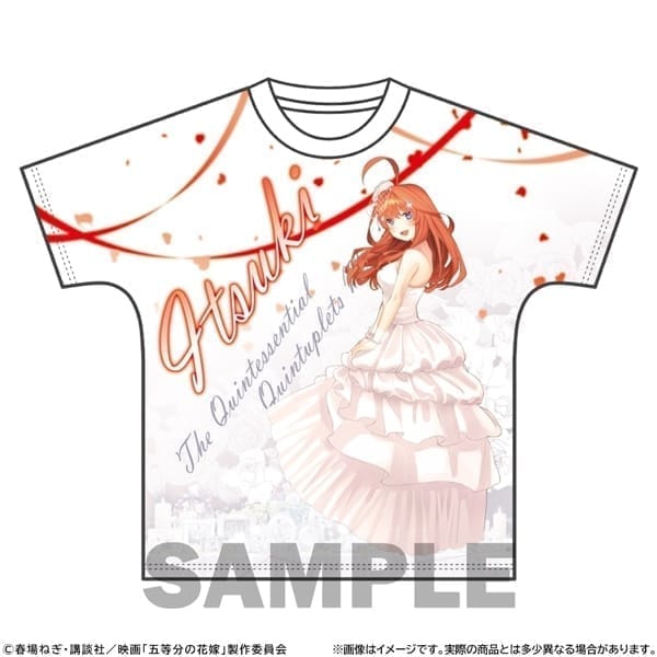 映画「五等分の花嫁」 フルグラフィックTシャツ エンディングVer. 中野五月 L