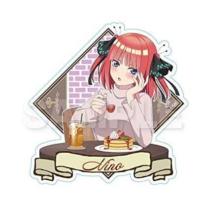 五等分の花嫁 ダイカットステッカー 中野二乃 ランチデートver.