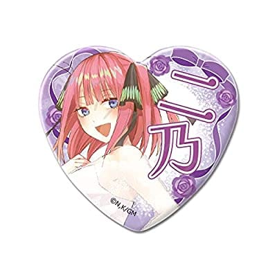 『五等分の花嫁』 第4弾 ハート型缶バッジ WB (二乃)