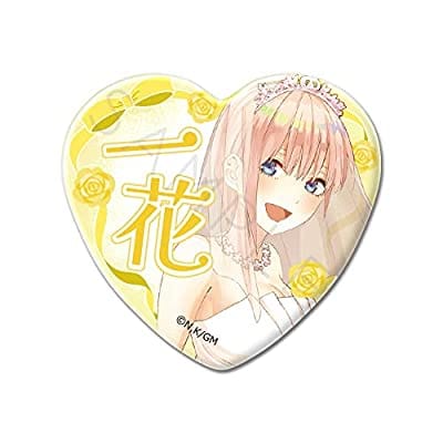 『五等分の花嫁』 第4弾 ハート型缶バッジ WA (一花)