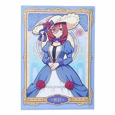 五等分の花嫁 A4シングルクリアファイル 中野三玖 アールヌーヴォー