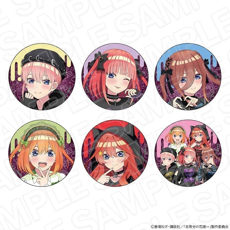 五等分の花嫁 サブカルパンク 中野三玖缶バッジ5点キャラクターグッズ