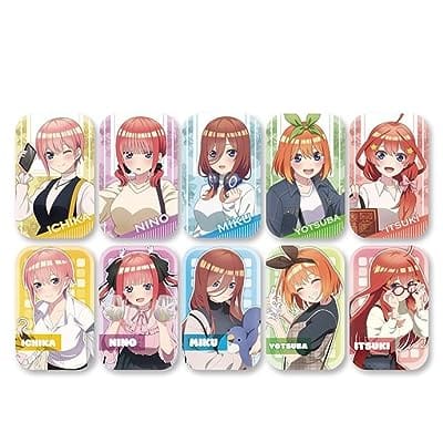 五等分の花嫁∽ まるかくカンバッジ2 【1BOX 10パック入り】