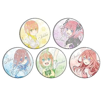 五等分の花嫁∽ 缶バッジ5個セット 01 一花&二乃&三玖&四葉&五月 MANGEKYOイラスト