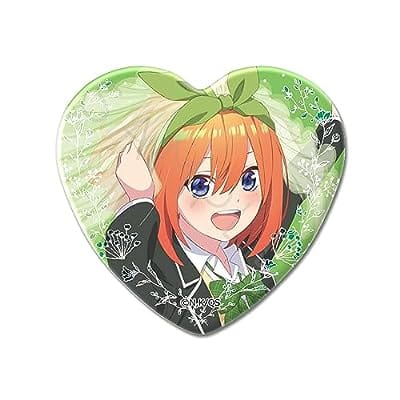 『五等分の花嫁』 第5弾 ハート型缶バッジ YD (四葉)