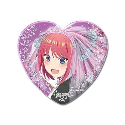 『五等分の花嫁』 第5弾 ハート型缶バッジ YB (二乃)