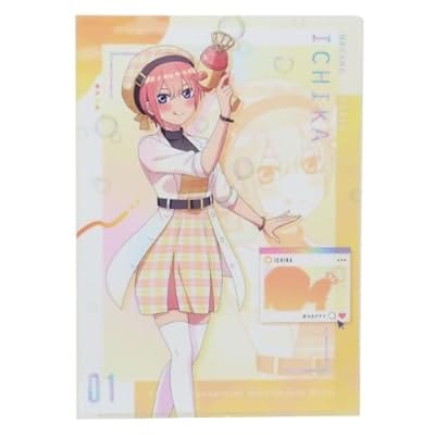 五等分の花嫁 A4シングルクリアファイル 中野一花 バブルガン