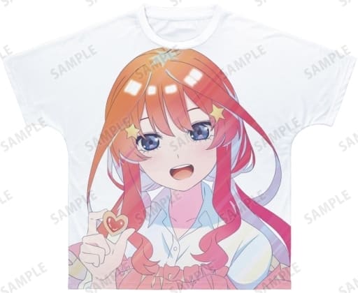 五等分の花嫁 描き下ろしイラスト 中野五月 制服エプロンver. Ani-Art clear label フルグラフィックTシャツユニセックス XXL