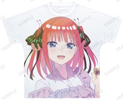 五等分の花嫁 描き下ろしイラスト 中野二乃 制服エプロンver. Ani-Art clear label フルグラフィックTシャツユニセックス XXS