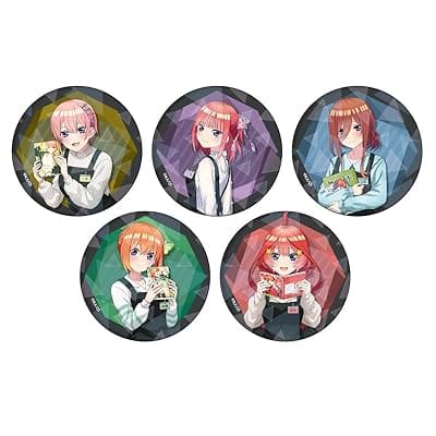 ホログラム缶バッジ(65mm)01/書店ver. コンプリートBOX(全5種セット)(描き下ろしイラスト)|五等分の花嫁∽