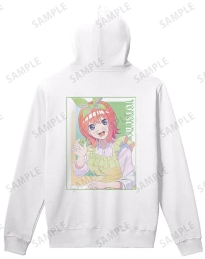 五等分の花嫁 描き下ろしイラスト 中野四葉 制服エプロンver. Ani-Art clear label バックプリントジップパーカーレディース XXL