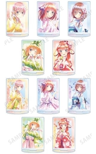 五等分の花嫁 描き下ろしイラスト 桜和装ver. トレーディング Ani-Art aqua label アクリルスタンド