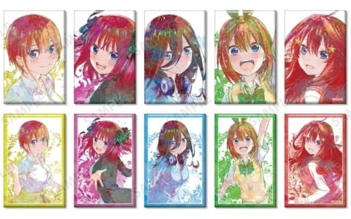 五等分の花嫁∽ トレーディング grunge CANVAS スクエア缶バッジ