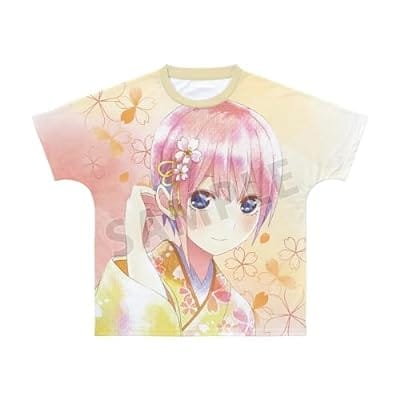 五等分の花嫁 描き下ろしイラスト 中野一花 桜和装ver. Ani-Art aqua label フルグラフィックTシャツユニセックス L