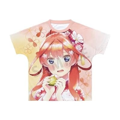 五等分の花嫁 描き下ろしイラスト 中野五月 桜和装ver. Ani-Art aqua label フルグラフィックTシャツユニセックス XXXL