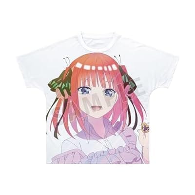 五等分の花嫁 描き下ろしイラスト 中野二乃 制服エプロンver. Ani-Art clear label フルグラフィックTシャツユニセックス XXL