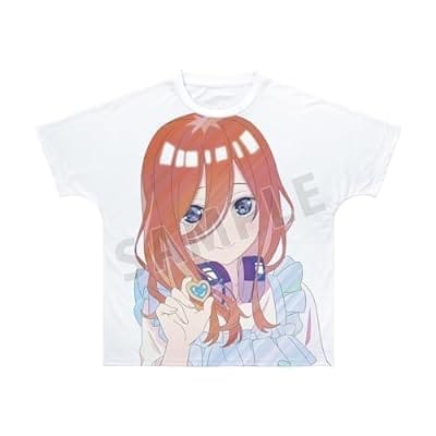 映画『五等分の花嫁』 描き下ろしイラスト 中野三玖 制服エプロンver. Ani-Art clear label フルグラフィックTシャツユニセックス(サイズ/L)