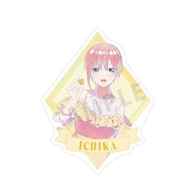 五等分の花嫁 描き下ろしイラスト 中野一花 制服エプロンver. Ani-Art clear label トラベルステッカー