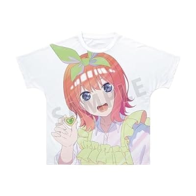 五等分の花嫁 描き下ろしイラスト 中野四葉 制服エプロンver. Ani-Art clear label フルグラフィックTシャツユニセックス XS