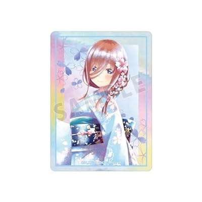 五等分の花嫁 描き下ろしイラスト 中野三玖 桜和装ver. Ani-Art aqua label オーロラステッカー