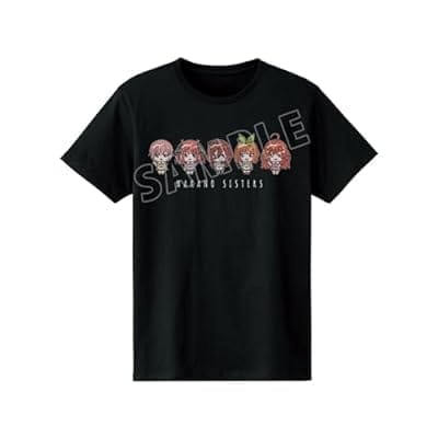 五等分の花嫁 集合 ちょこんと! 制服エプロンver. Tシャツレディース XXXL