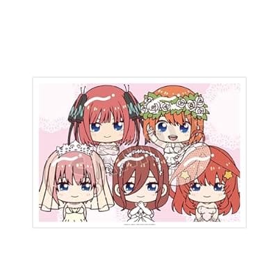 五等分の花嫁 集合 ちょこんと! ウェディングver. A3マット加工ポスター